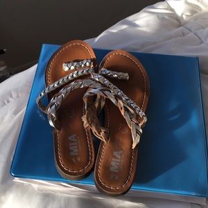 Silver sandals